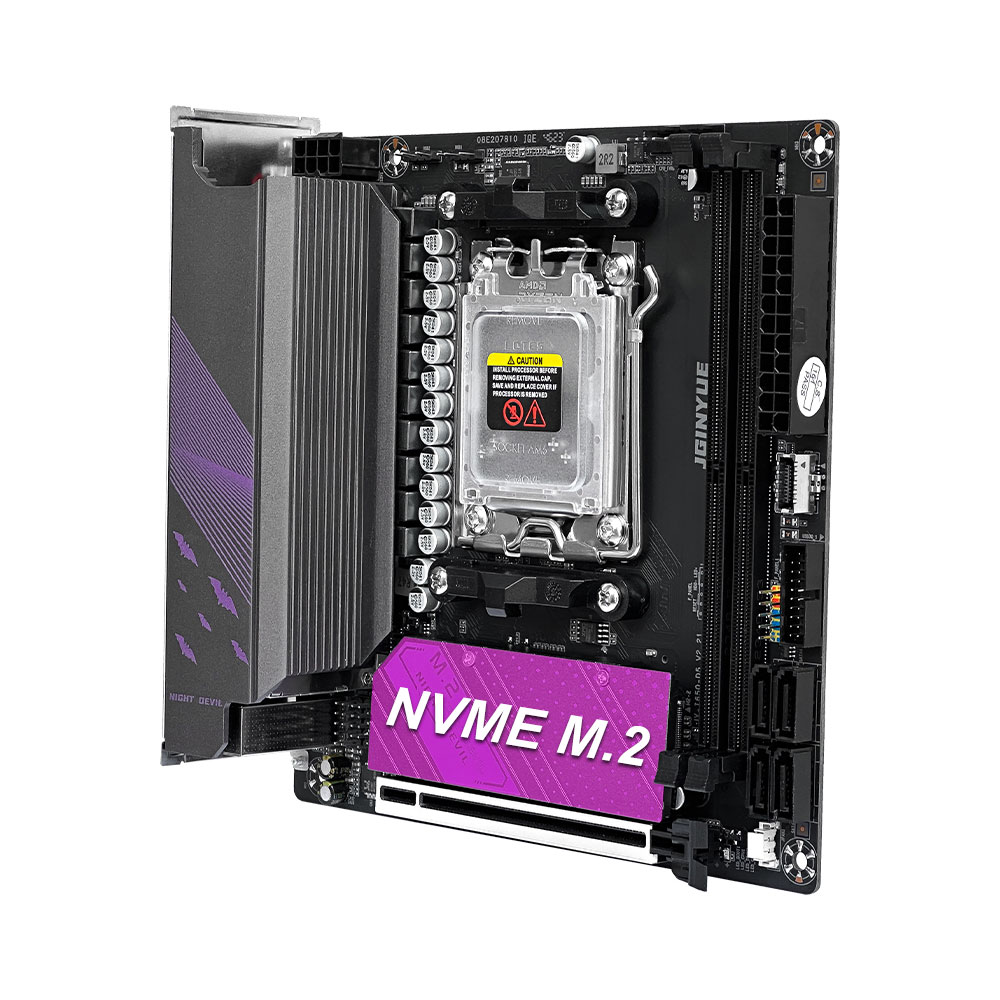 Pc Gaming Itx - JGINYUE B650i материнская плата ночного дьявола