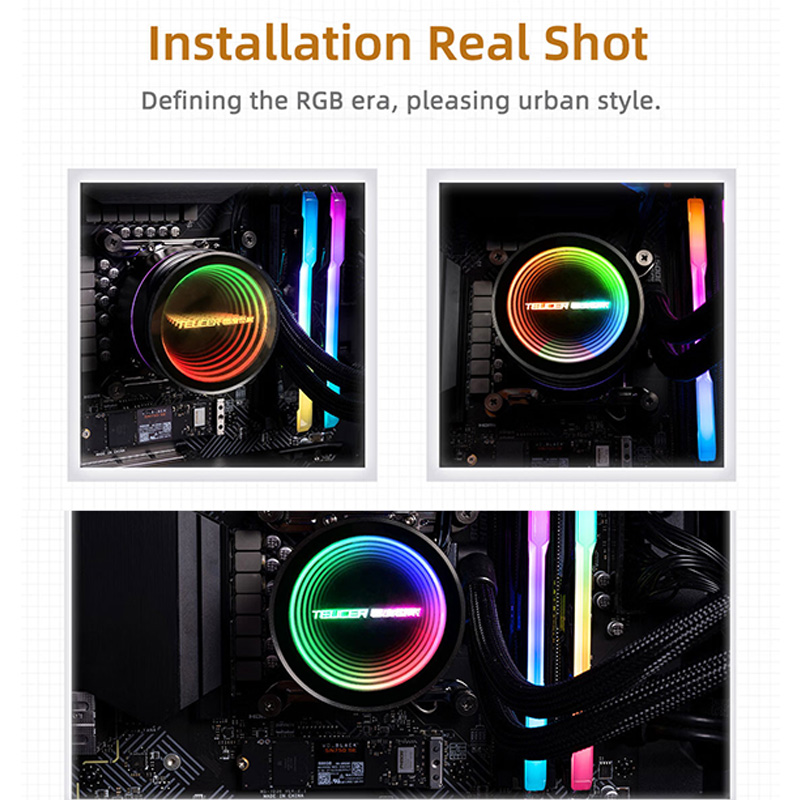 TEUCER 360 мм универсальный жи – обзор и цена Pc Gaming Water Cooling