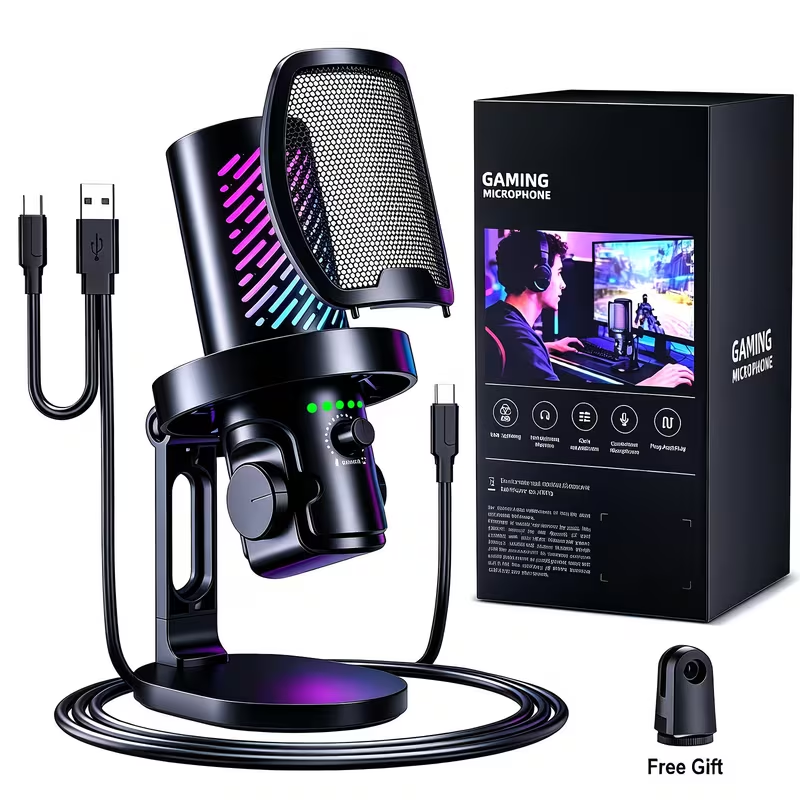 Игровой микрофон Tenlamp RGB U – обзор и цена Pc Gaming Youtubers