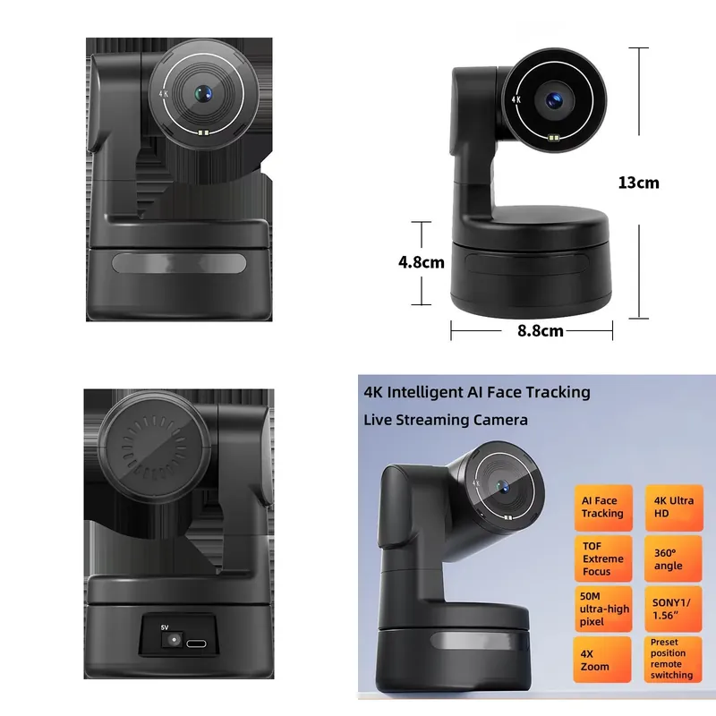 Миниатюрная 4K PTZ-веб-камера  – обзор и цена Webcam 4K