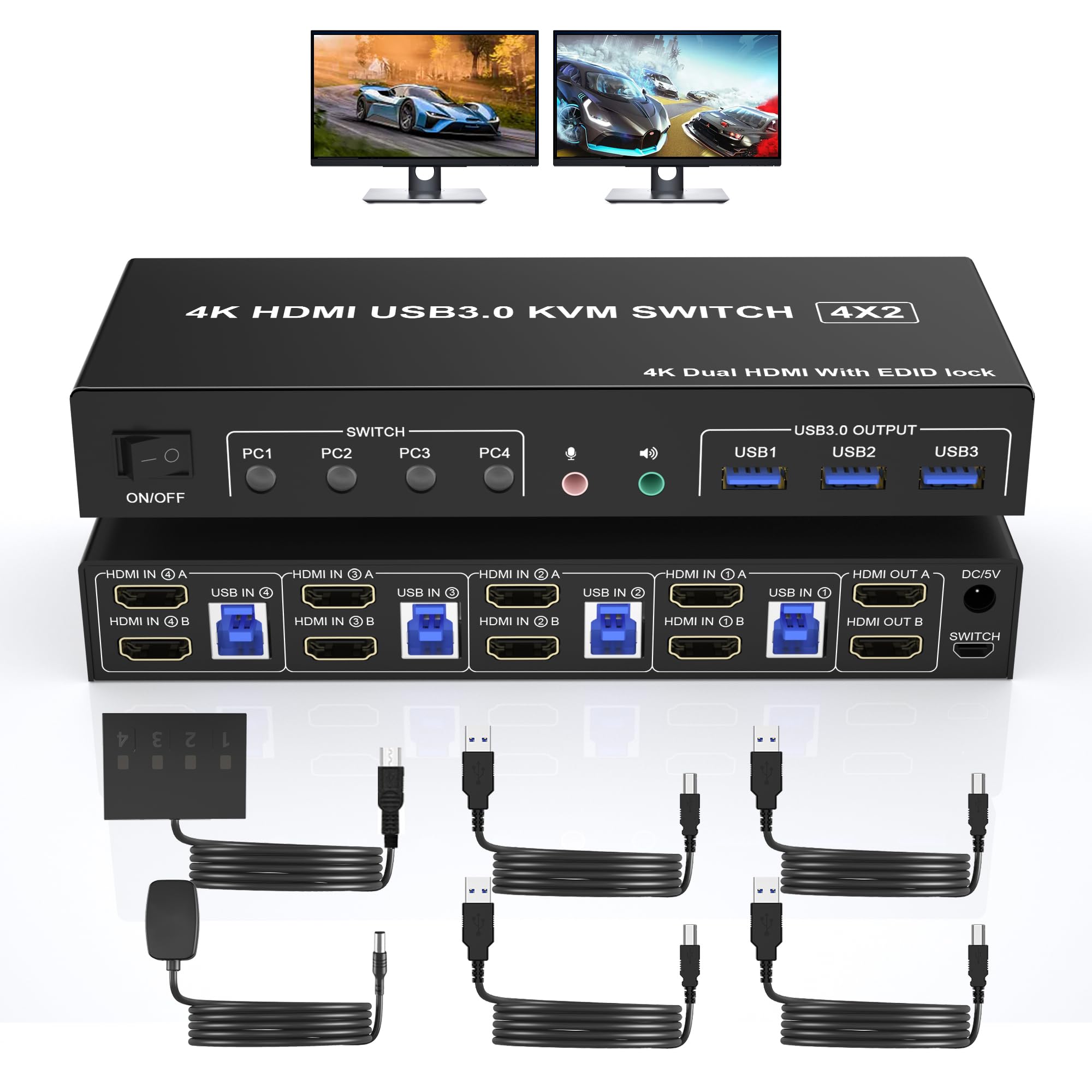 4K USB 3.0 KVM-переключатель H – обзор и цена Pc Gaming Emulator